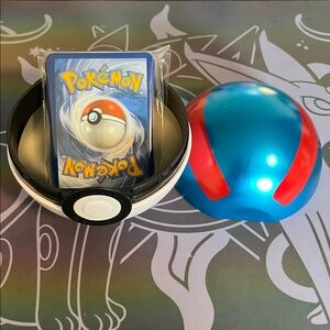 Pokémon Trading Card Pokeball Tin with 50 Cards